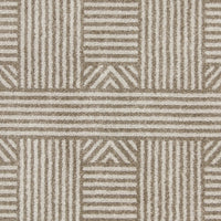 6'7" x 9'6" UV-treated Polypropelene Beige Area Rug