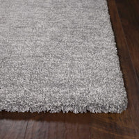 5' x 7' Polyester Grey Heather Area Rug