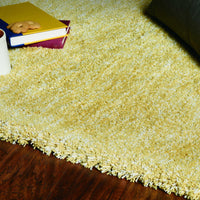 5' x 7' Polyester Yellow Heather Area Rug