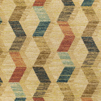 5'3" x 7'7" Polypropelene Sand Area Rug