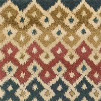 5'3" x 7'7" Polypropelene Multi Area Rug