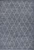 5'3"X 7'7" Polypropelene Blue Area Rug