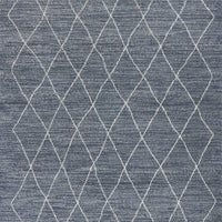 5'3"X 7'7" Polypropelene Blue Area Rug