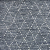 5'3"X 7'7" Polypropelene Blue Area Rug