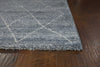 5'3"X 7'7" Polypropelene Blue Area Rug