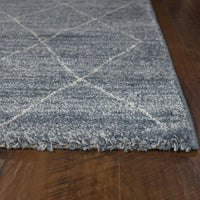 5'3"X 7'7" Polypropelene Blue Area Rug