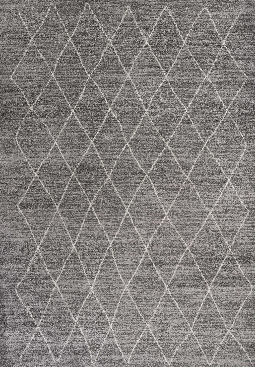 5'3"X 7'7" Polypropelene Grey Area Rug