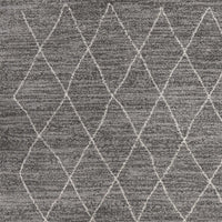 5'3"X 7'7" Polypropelene Grey Area Rug