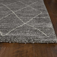 5'3"X 7'7" Polypropelene Grey Area Rug