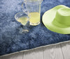 5' x 7' UV-treated Polyester Blue Area Rug