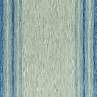 7'10" x 10'10" UV-treated Polypropylene Grey-Denim Area Rug