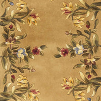 2'6" x 8' Runner Wool Gold Area Rug