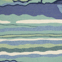 5' x 7'6" UV-treated Polypropelene Ocean Area Rug