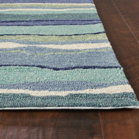 5' x 7'6" UV-treated Polypropelene Ocean Area Rug