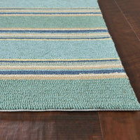 5' x 7'6" UV-treated Polypropelene Ocean Area Rug