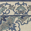 5' x 7'6" UV-treated Polypropelene Ivory-Blue Area Rug