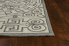 5' x 7'6" UV-treated Polypropelene Ivory-Grey Area Rug