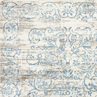 5'3" x 7'7" Polypropelene Ivory-Blue Area Rug