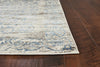 5'3" x 7'7" Polypropelene Ivory-Blue Area Rug