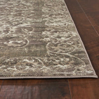 5'3" x 7'7" Polypropelene Taupe Area Rug