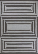 5' x 7' UV-treated Polypropelene Charcoal Area Rug