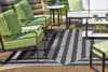 5' x 7' UV-treated Polypropelene Charcoal Area Rug