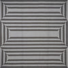 5' x 7' UV-treated Polypropelene Charcoal Area Rug