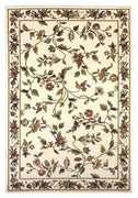 7'7" Octagon Polypropelene Ivory Area Rug