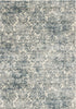 5'3" x 7'7" Viscose Ivory-Blue Area Rug