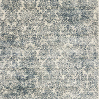 5'3" x 7'7" Viscose Ivory-Blue Area Rug