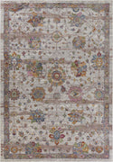 5'3" x 7'7" Polyester Grey Area Rug