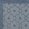 6'7" x 9'6" Polypropelene Blue Area Rug