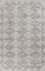 6'7" x 9'6" Polypropelene Grey Area Rug