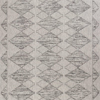 6'7" x 9'6" Polypropelene Grey Area Rug