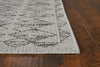 6'7" x 9'6" Polypropelene Grey Area Rug