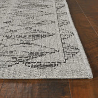 6'7" x 9'6" Polypropelene Grey Area Rug