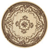 7'7" Round Polypropelene Ivory Area Rug