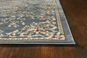 7'10" x 9'10" Polypropelene Slate Blue Area Rug