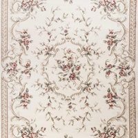 7'10" x 9'10" Polypropelene Ivory Area Rug