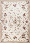 7'10" x 9'10" Polypropelene Ivory Area Rug