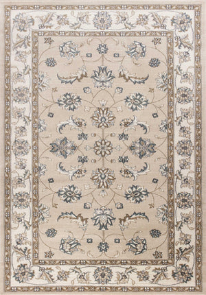 7'10" x 9'10" Polypropelene Beige-Ivory Area Rug