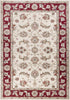 7'10" x 9'10" Polypropelene Ivory-Red Area Rug