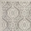 7'7" x 10'10" UV-treated Polypropelene Silver Area Rug