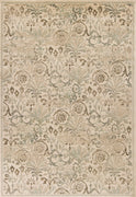 7'7" x 10'10" Polypropelene Ivory Area Rug