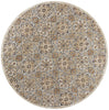 7'7" Round Polypropelene Ivory Area Rug