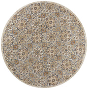 7'7" Round Polypropelene Ivory Area Rug