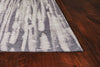 6'7" x 9'6" Polyester Charcoal Area Rug