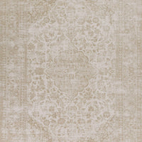 6'7" x 9'6" Polyester Champagne Area Rug