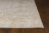 6'7" x 9'6" Polyester Champagne Area Rug