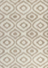 5'3" x 7'7" Microfiber Ivory-Beige Area Rug